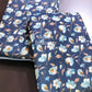 Blue Floral Mulmul Single Dohar Pair