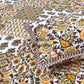 Yellow and Green Patchwork Look Cotton Super King Bedsheet