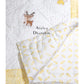 Giraffe and Deer Baby Hand Block Printed Quilt