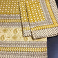 Greenish Mustard Kalamkari Cotton King Size Bedsheet