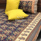 Indigo Kalamkari Cotton Super King Bedsheet