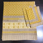 Greenish Mustard Kalamkari Cotton King Size Bedsheet