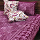 Patchwork look Super King Cotton Bedsheet