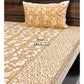 Mustard Floral Jaal Bedsheet