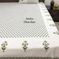 Green Floral Motifs Bedsheet