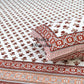 Rust Floral Motifs Bedsheet