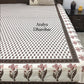 Brown Floral King Size Bedsheet