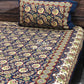 Indigo Floral Jaal Cotton Single Bed Bedsheet