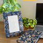 Block Print Handmade Paper Photo Frame and Journal Combo