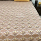 Yellow Floral Mughal Jaal Super King Bedsheet
