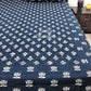 Indigo Lotus Motifs Cotton Super King Bedsheet