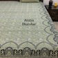 Green Floral Jaal Cotton King Size Bedsheet