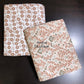 Rust and Green Floral Jaal Cambric Cotton Single Dohar Pair