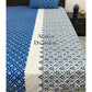 Blue Floral Motifs Bedsheet