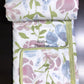 Pink and Blue Floral Mulmul Double Bed Dohar