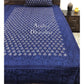 Indigo Classic Butti Hand Block Printed Bedsheet