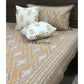 Brown Mughal Motifs Bedsheet