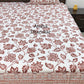 Brown Floral Jaal Super King Bedsheet