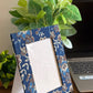 Blue Floral Photo Frame