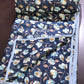Blue Floral Mulmul Double Bed Dohar