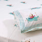 Flying Bunny Kids Hand Block Printed Single Bedsheet
