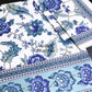 Blue Floral Jaal Cotton Super King Bedsheet