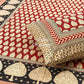 Maroon and Black Kalamkari Single Bedsheet