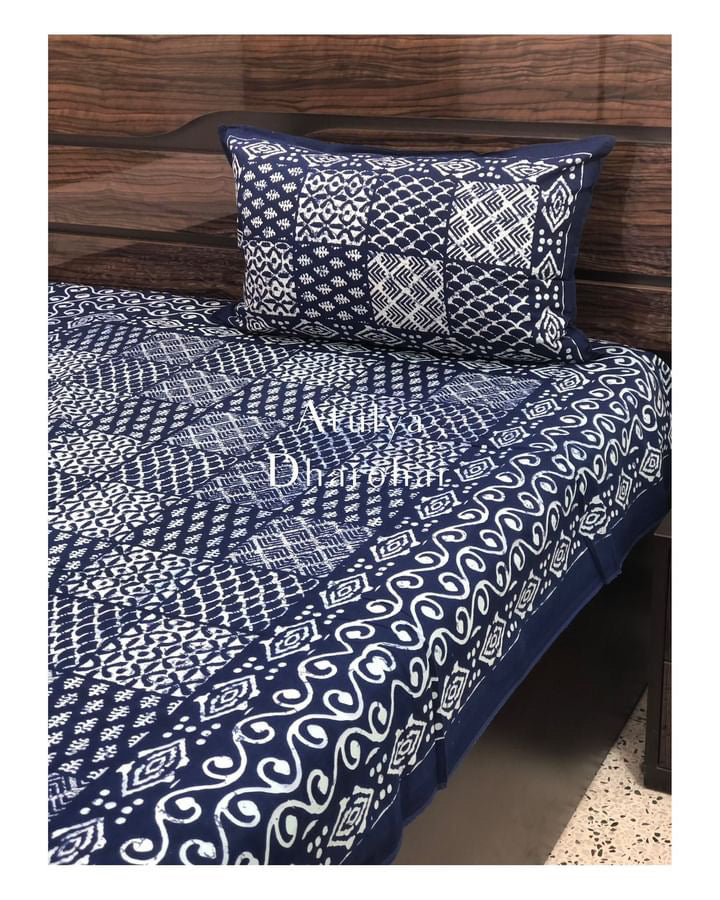 Indigo Single Bedsheet