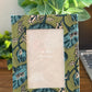 Green Floral Motifs Photo Frame