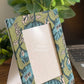 Green Floral Motifs Photo Frame