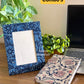 Block Print Handmade Paper Photo Frame and Journal Combo