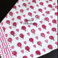 Pink Hearts Hand Block Printed Waffle Cotton Kids Towel