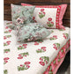 Pink Floral Motifs Bedsheet