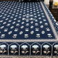 Blue Floral Motifs Cotton Super King Bedsheet