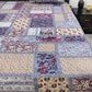 Multicolour Patchwork Look Cotton Super King Bedsheet