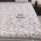 Pink Floral Jaal Super King Bedsheet