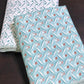 Turquoise Blue Floral Motifs Cambric Cotton Single Dohar Pair