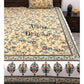 Yellow and Green Floral Jaal Bedsheet