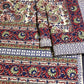 Green and Blue Kalamkari Cotton King Size Bedsheet