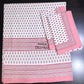 Pink Butti Cotton King Size Bedsheet
