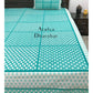 Blue Butti Cotton Bedsheet