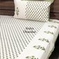 Green Floral Motifs Bedsheet