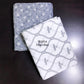 Grey Mughal Jaal Cambric Cotton Single Dohar Pair