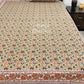 Green Floral Jaal Cotton Single Bedsheet