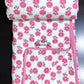 Pink Floral Motifs Mulmul Double Bed Dohar