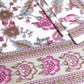 Purple Floral Jaal Cotton Super King Bedsheet