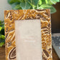 Mustard Floral Motifs Photo Frame