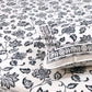 Charcoal Grey Floral Jaal Super King Bedsheet