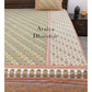 Green Floral Motifs Bedsheet