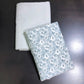 Grey Floral Jaal Cambric Cotton Single Dohar Pair
